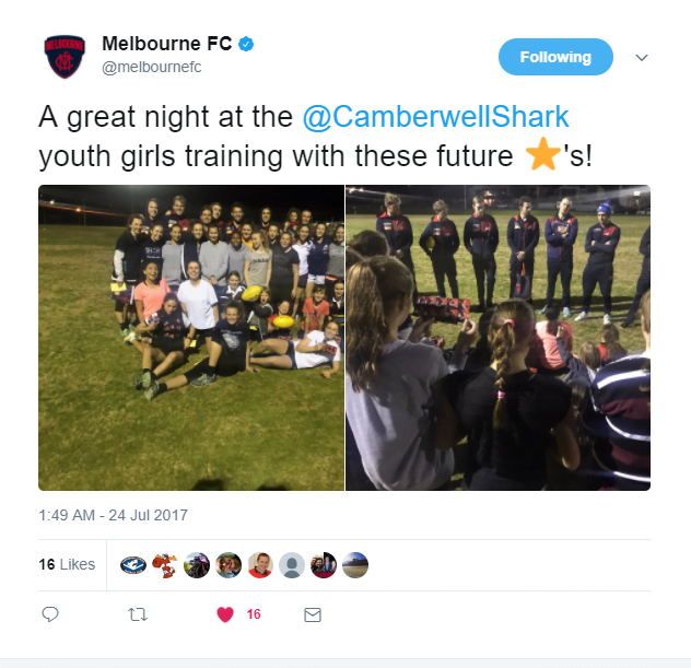 Thank you Melbourne FC